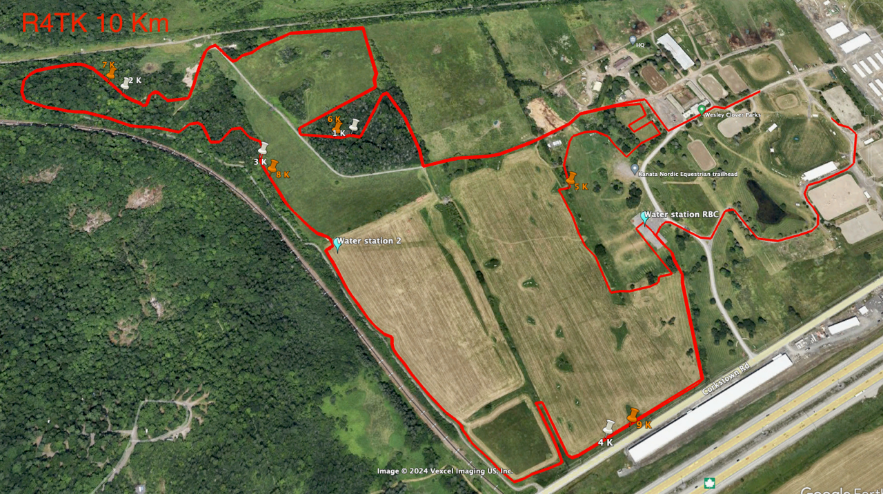 Map of <span>10K</span> Run route