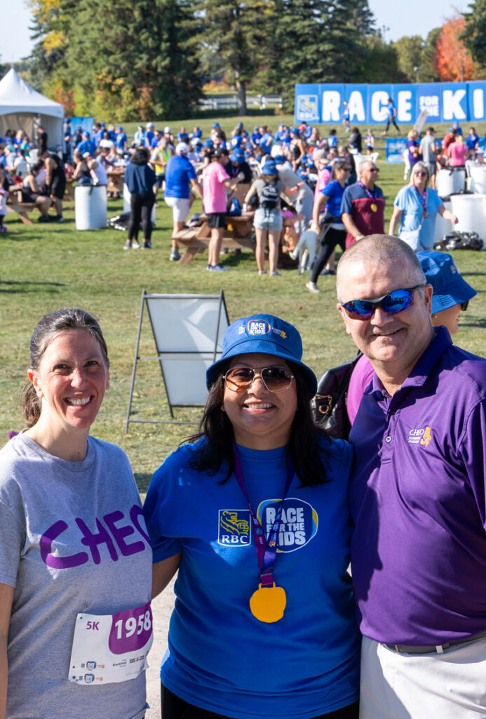Participants smiling.